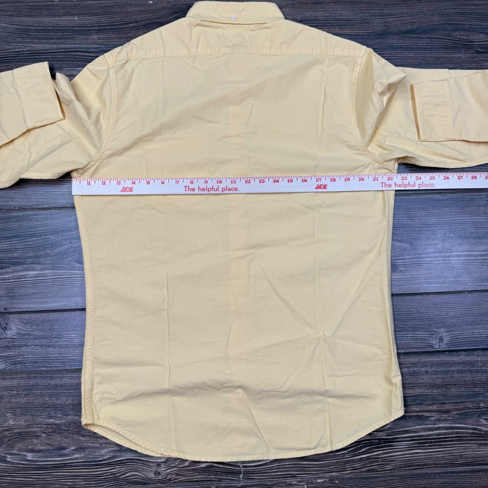 Taylor Stitch Men 42 Large The Jack Shirt Straw Yellow Organic Cotton Oxford NWT - Picture 5 of 7